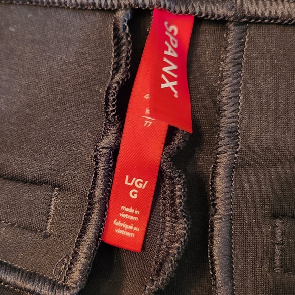 Spanx Perfect Fit Ponte Kick Flare Pants Black Size Large - Picture 3 of 5